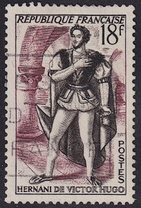 France - 1953 - Scott #691 - used - Theatre Hernani