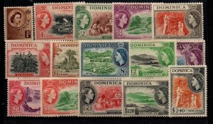Dominica 142-156 Mint hinged
