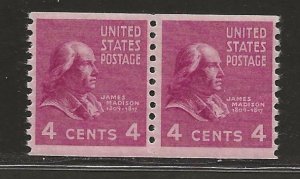 UNITED STATES SC# 843   PAIR FVF/MNH