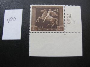 Germany 1938 MNH SC B119 CORNER MARGIN SET XF 280+ EUROS (100)