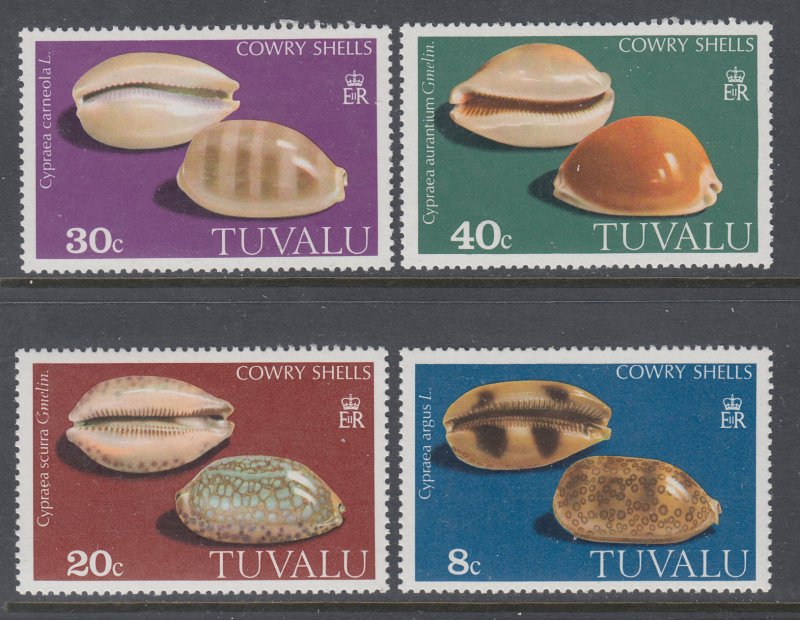 Tuvalu 129-132 Seashells MNH VF