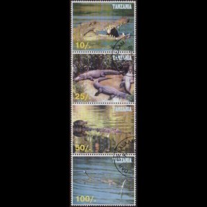 TANZANIA 1998 - Alligators Set of 4 CTO