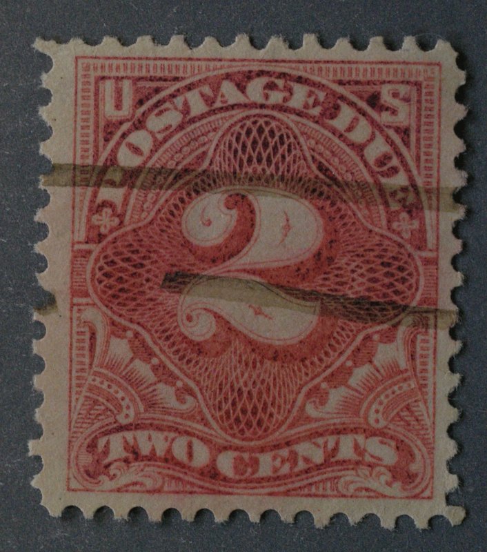 United States #J46a Used FN Rose Carmine Light Hand(?) Cancel