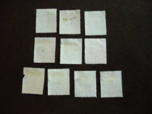 Stamps - Malaya Pahang- Scott#50,51,53,56,65-70-M Hinged & Used Set of 10 Stamps