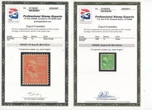 US #803-#834 ALL MINT NH. 19 Graded Stamps. SMQ + SCV $2142.85