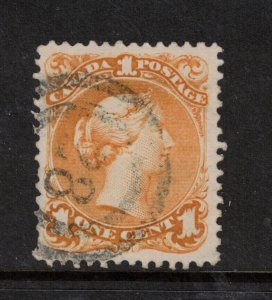 Canada #23 Extra Fine Used With Ideal 2 Ring 28 Cancel 