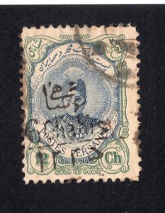 Iran 1917 6c on 12c Surcharge, Scott 600 used, value = $20.00