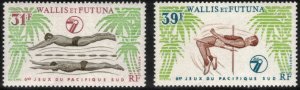 WALLIS & FUTUNA 1979 South Pacific Games; Scott 238-39; MNH