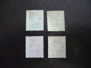 Stamps-Indian Convention State Patiala-Scott#O19-O22- Used Part Set of 4 Stamps
