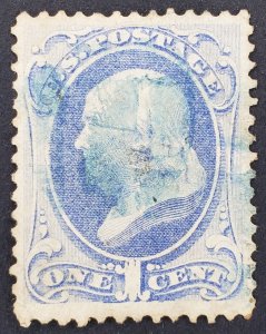 United States, Scott #156, VF used, corner creases bottom left and right