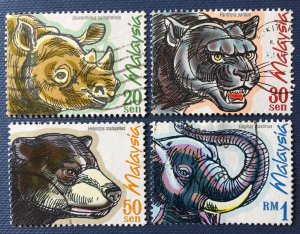 1999 Protected Mammals of Malaysia Set of 4V Used SG#731-734