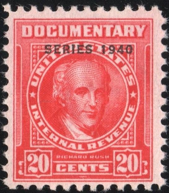 R295 20¢ Revenue: Documentary (1940) Used