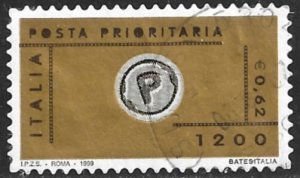 ITALY 1999 1200L Priority Mail Service Issue Sc 2298 VFU