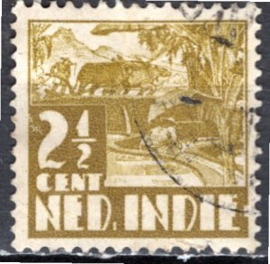 Netherlands Indies (Indonesia) 1934: Sc. # 166; Used Single Stamp