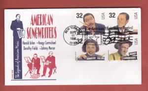 #3103a American Songwriters block 4 - GAMM CACHET 10EB!