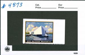 US Scott # 4873 $19.99 USS Arizona Memorial Express MNH