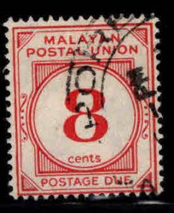 Federation of Malaya Scott J9 Used Postage Due stamp