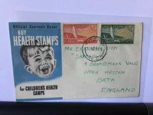 New Zealand 1951 Health Stamps souvenir stamps cover Ref R25941