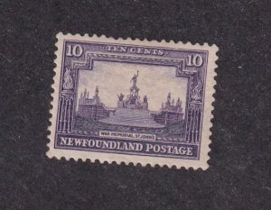 NEWFOUNDLAND # 179 VF-MLH 10cts THE WAR MEMORIAL LOVE THE STATUE