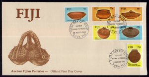 Fiji 585-590 Pottery U/A FDC