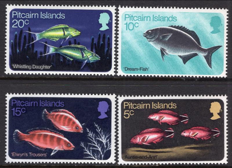 Pitcairn Islands 114-117 Fish MNH VF