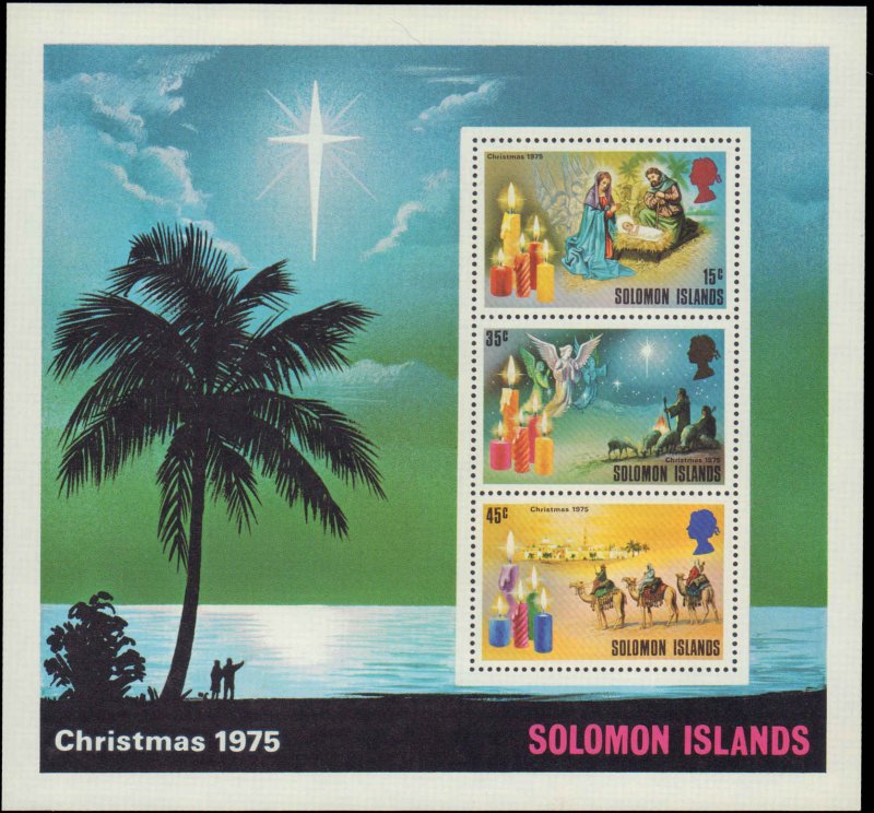 Solomon Islands #295a, Complete Set, Souvenir Sheet Only, 1975, Never Hinged