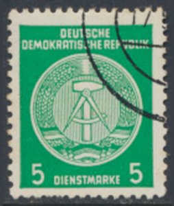 German Democratic Republic  SC# O18   Used  see details & scans
