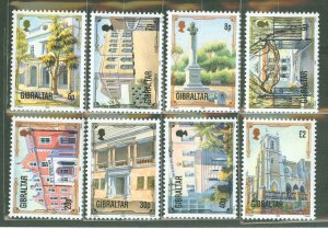 Gibraltar #686-693 Mint (NH) Single (Complete Set) (Architecture)