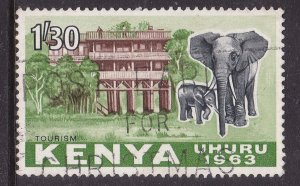 Kenya 1963 Independence Tourism 1s30 Fine Used SG 10 VGC