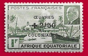 FRENCH EQUATORIAL AFRICA SCOTT#B37 - MH