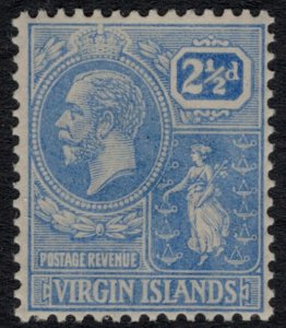 Virgin Is. #59* (Stanley Gibbons #93)  CV $7.00+  Pale Bright Blue shade
