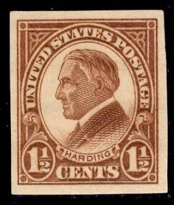 US Stamp #631 Imperf 1.5c Harding MINT NH SCV $3.00