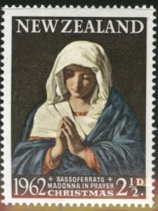 New Zealand Scott 358 MNH** 1962  Christmas Madonna stamp 
