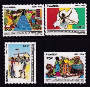 Rwanda 1329-1332 MNH VF