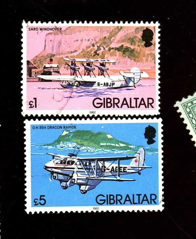 GIBRALTAR #428 430 USED FVF Cat $17