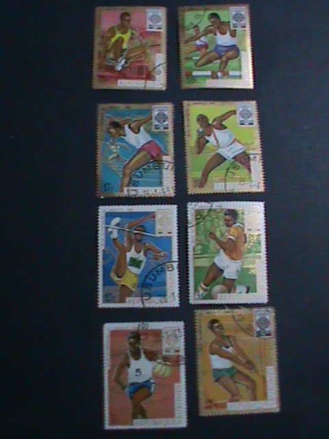 ​BURUNDI STAMP 1968- SC#260- 19TH-OLYMPIC GAMES MEXICO CITY CTO SET-EST.$8 VF
