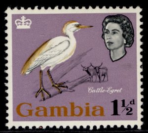 GAMBIA QEII SG195, 1½d lilac, M MINT.