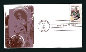 Sc. 1755 Jimmie Rodgers FDC - Sarzin Quadrocolorplus