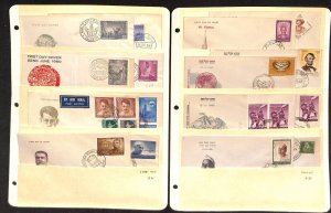 India Stamp Collection, 60 Different FDC Covers, 1954-1972