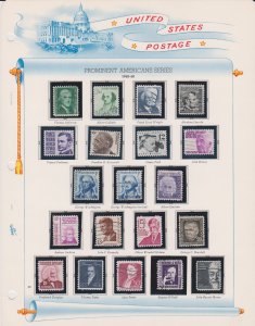 United States Postage Stamps #1208/1338 Range from/to