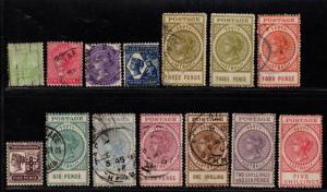 $So. Australia Sc#144-157 used+M/H/F-VF, complete set, Cv. $346.20