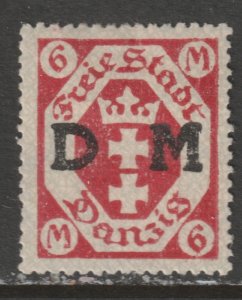 1921 Danzig - Sc O25 - MH VF - 1 single - Overprinted