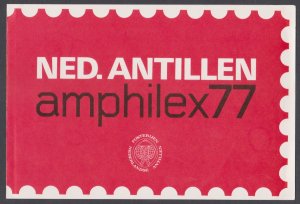 NETHERLANDS ANTILLES - 1977 AMPHILEX77 - FOLDER (1-MIN. SHEET MNH)