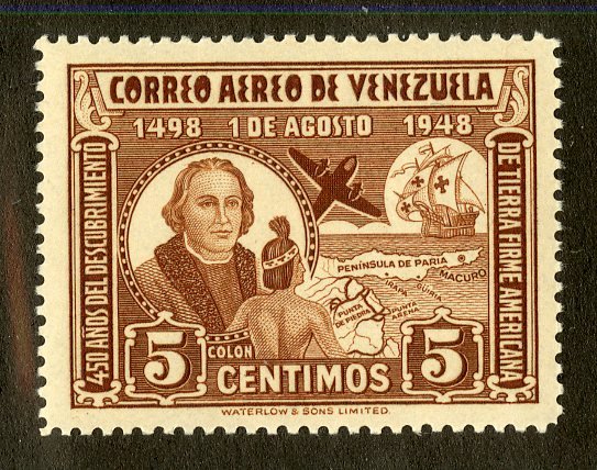 VENEZUELA C278 MNH BIN .30 EXPLORATION