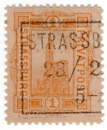 (I.B) France Local Post : Strassburg Privatpost 1pf