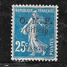 Cilicia #122 1pi on 25c blue (MNG)  CV$2.00