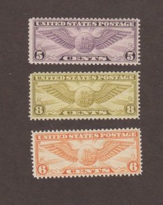 US,C16,C17,C19,MNH,VF,1930'S AIRMAIL COLLECTION
