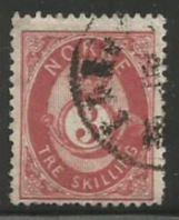 Norway Scott #18 Stamp - Used Single