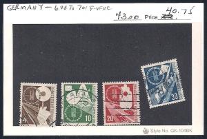 GERMANY Sc#698/701 Used set