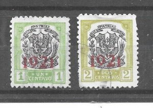 Dominican Republic Stamps- Scott # 227-228/A25-Canc/H-1921-Overprinted-NG